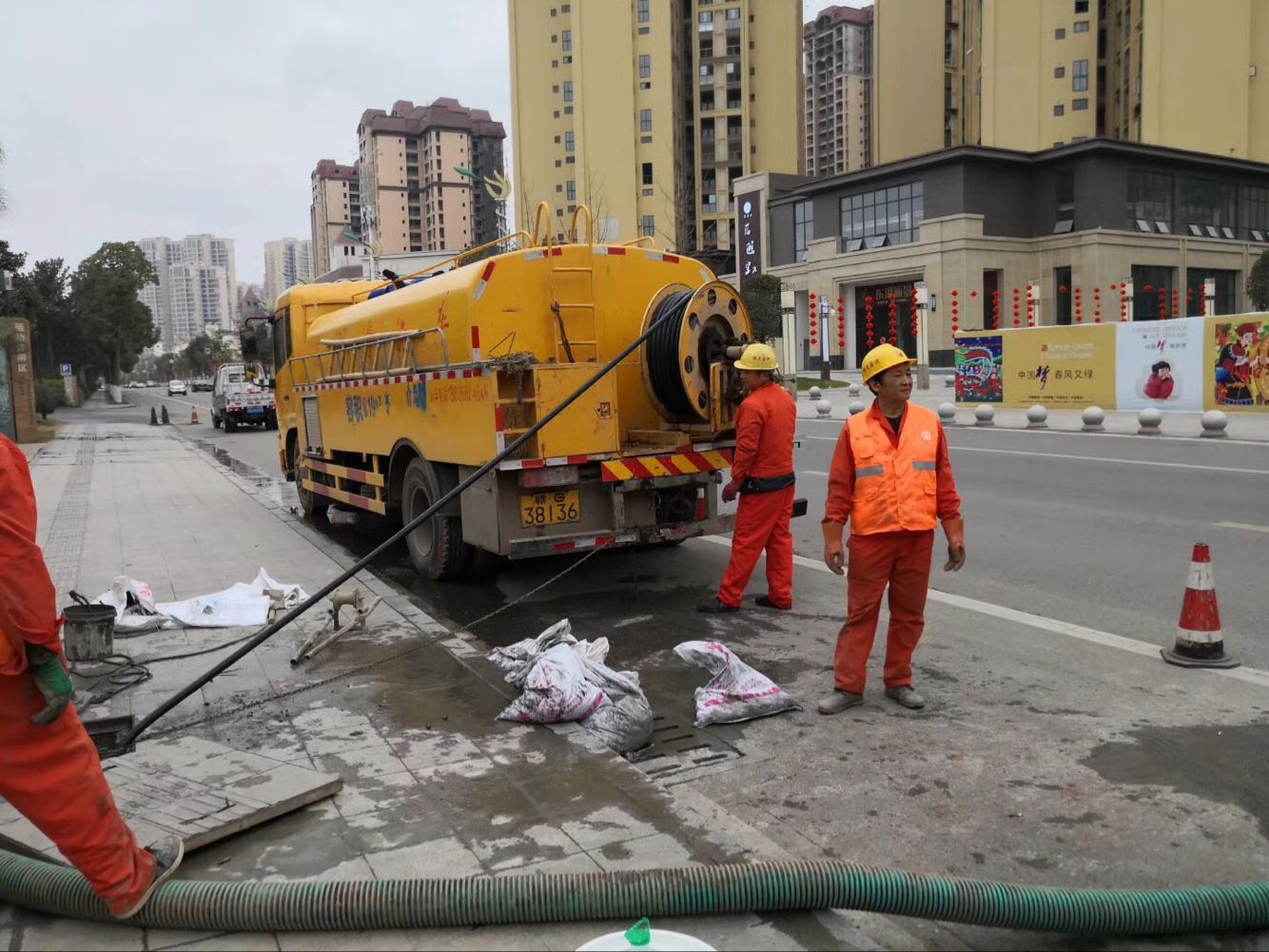 杏花岭排污管道清淤-管道清洗